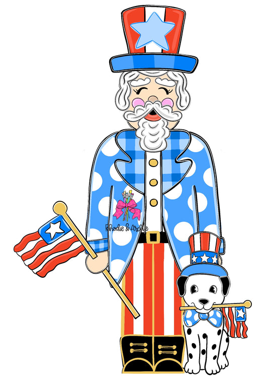 Uncle Sam With Dog (RA176)