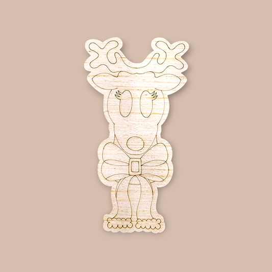 Reindeer With Bow (KW018O)