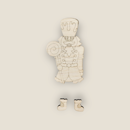 Ribbon Leg Nutcracker (PC025O)