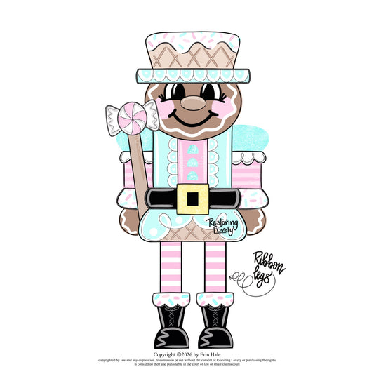 Ribbon Leg Nutcracker (RL236)