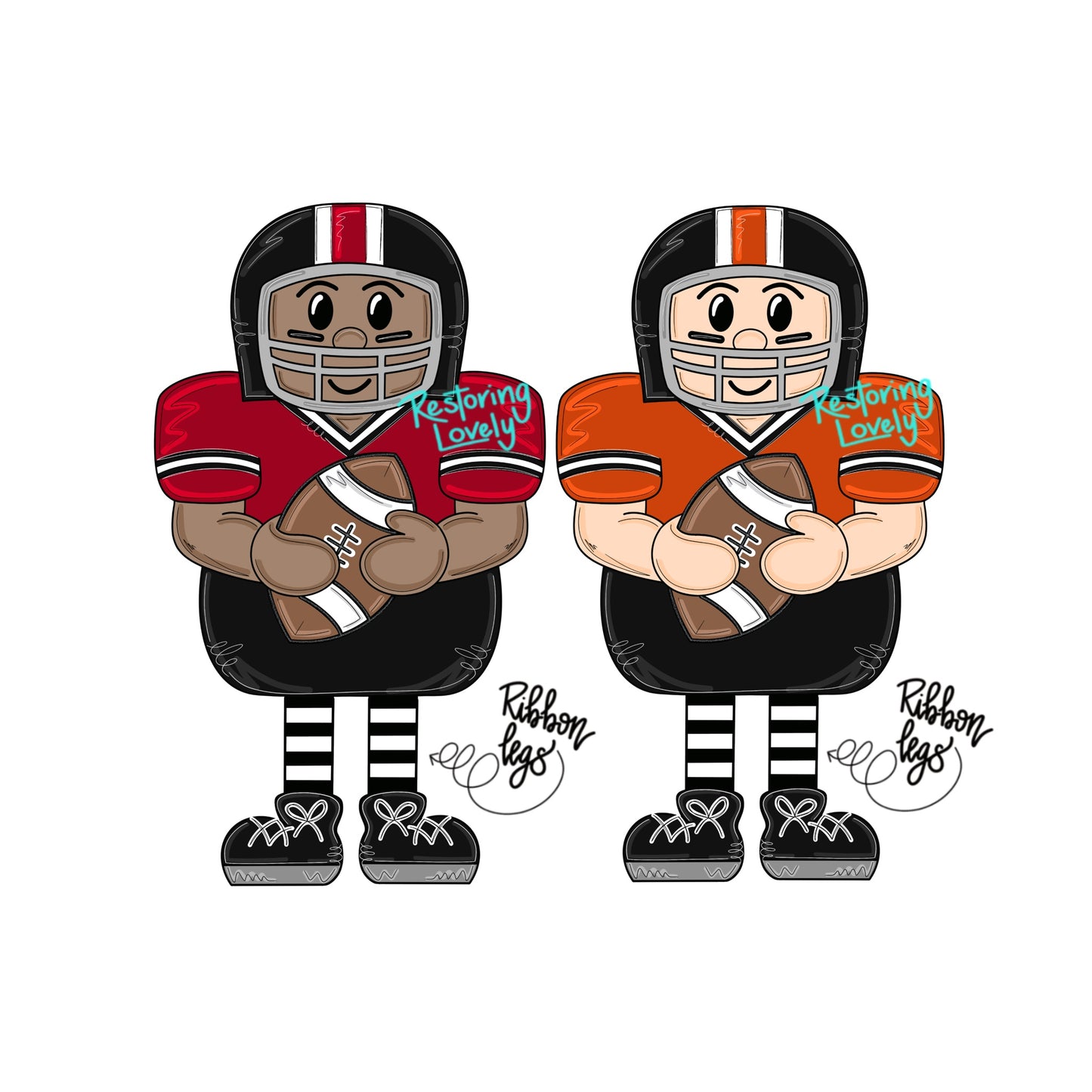 Ribbon Leg Football Player (RL103)