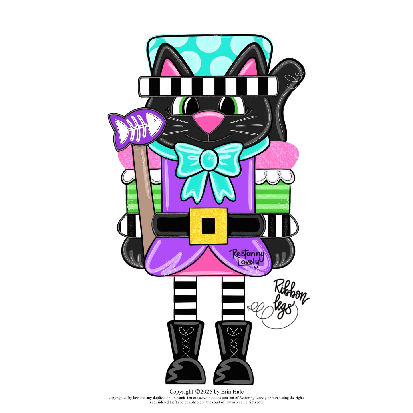 Halloween Cat Nutcracker (RL217)