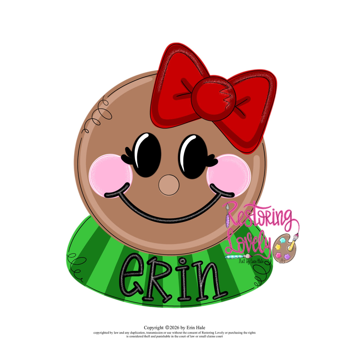 Gingerbread Girl Ornament (RL241-O)