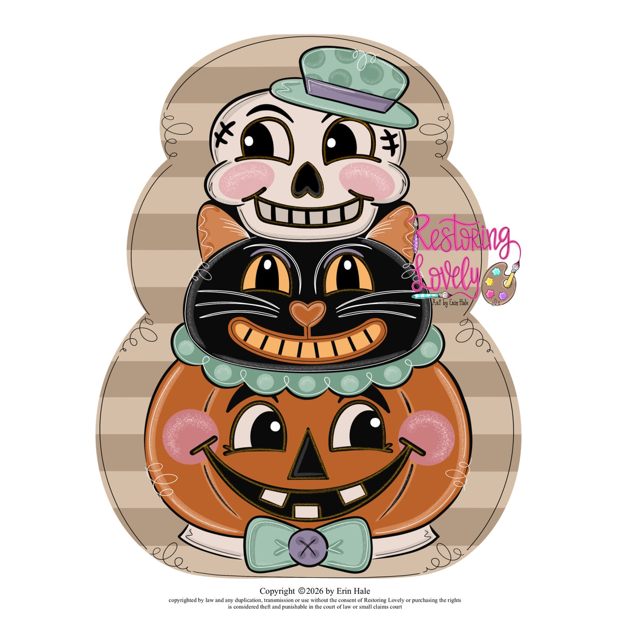 Vintage Halloween Stack (RL244)