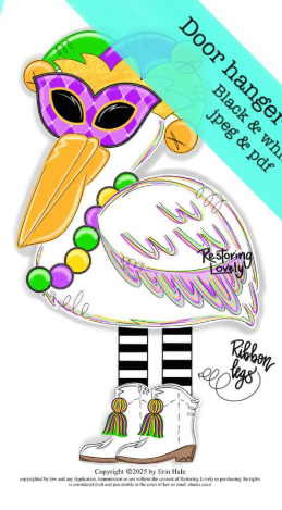 Mardi Gras Pelican (RL172)