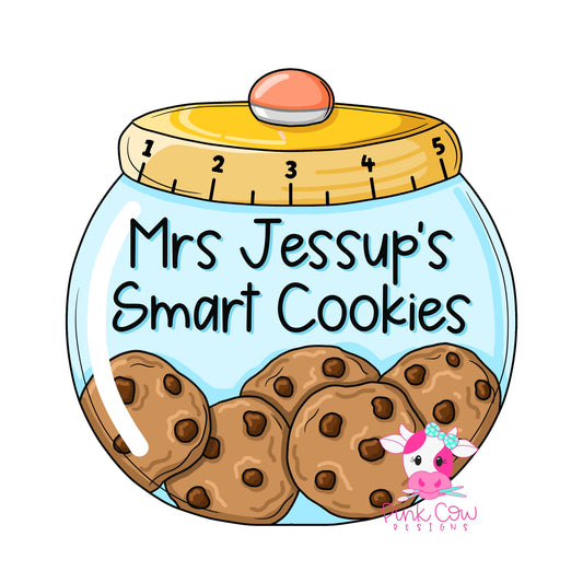 Smart Cookies Jar With Text (PC234)