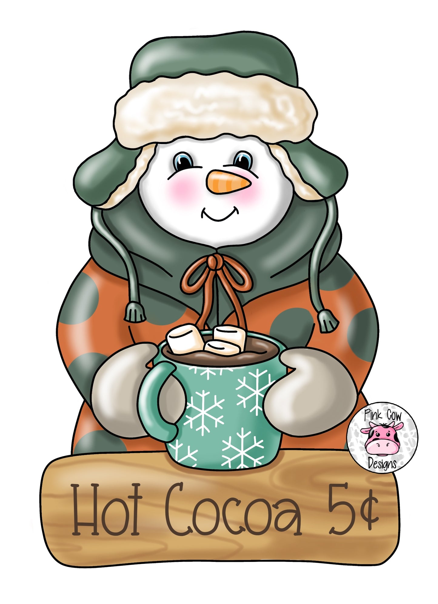 Hot Cocoa Snowman (PC084)