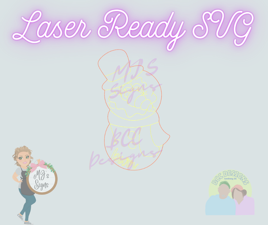 Snowman - Laser Ready SVG