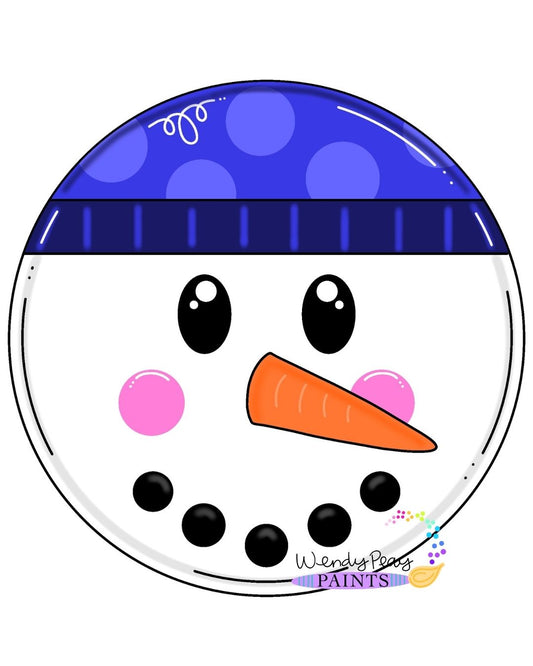 Snowman Round Ornament (WP041-O)