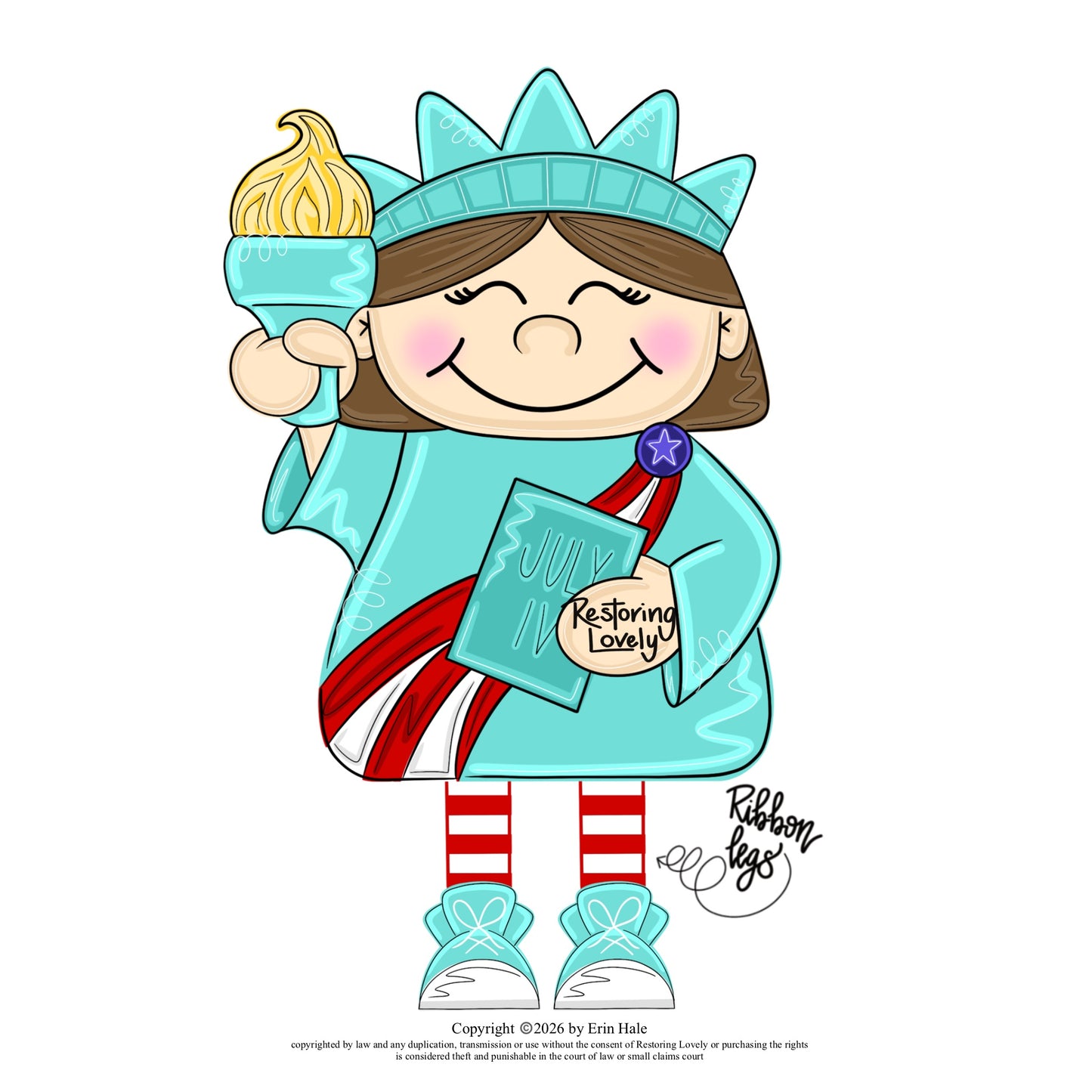 Ribbon Leg Statue of Liberty (RL192)
