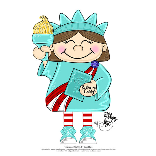 Ribbon Leg Statue of Liberty (RL192)