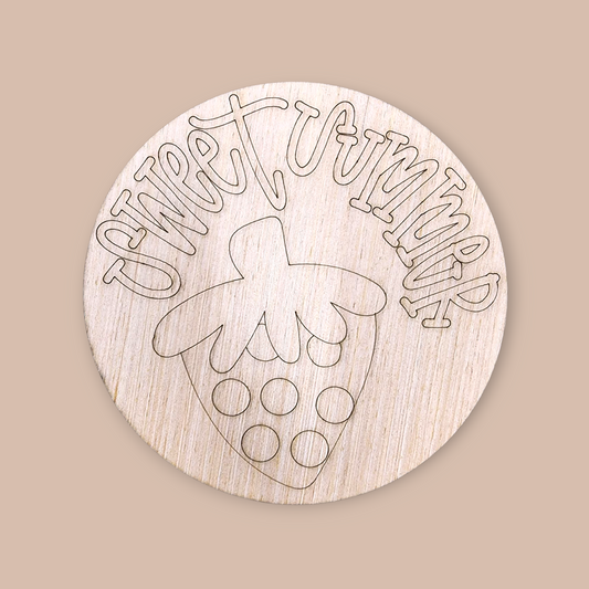 Summer Round Door Hanger Blank | Beachy DIY Wood Craft