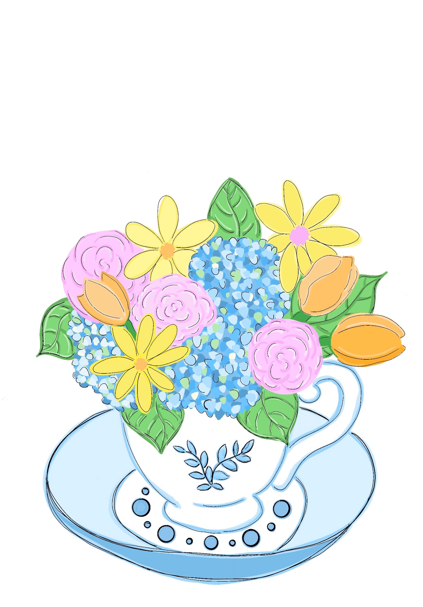 Tea Cup Flower (RA018)