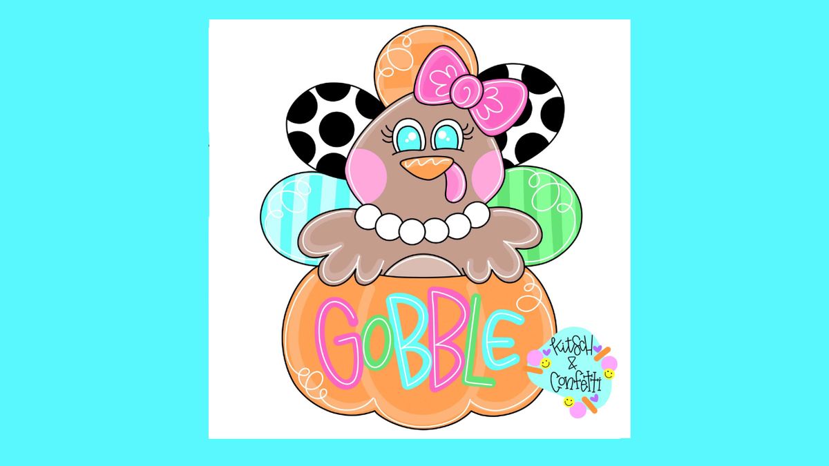 Gobble Turkey Girl (KC485)
