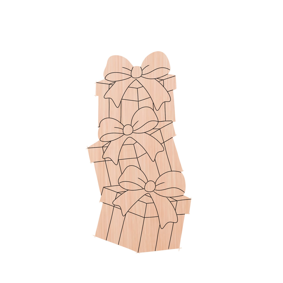 Stacked Christmas Gifts Ornament (PP147-O)