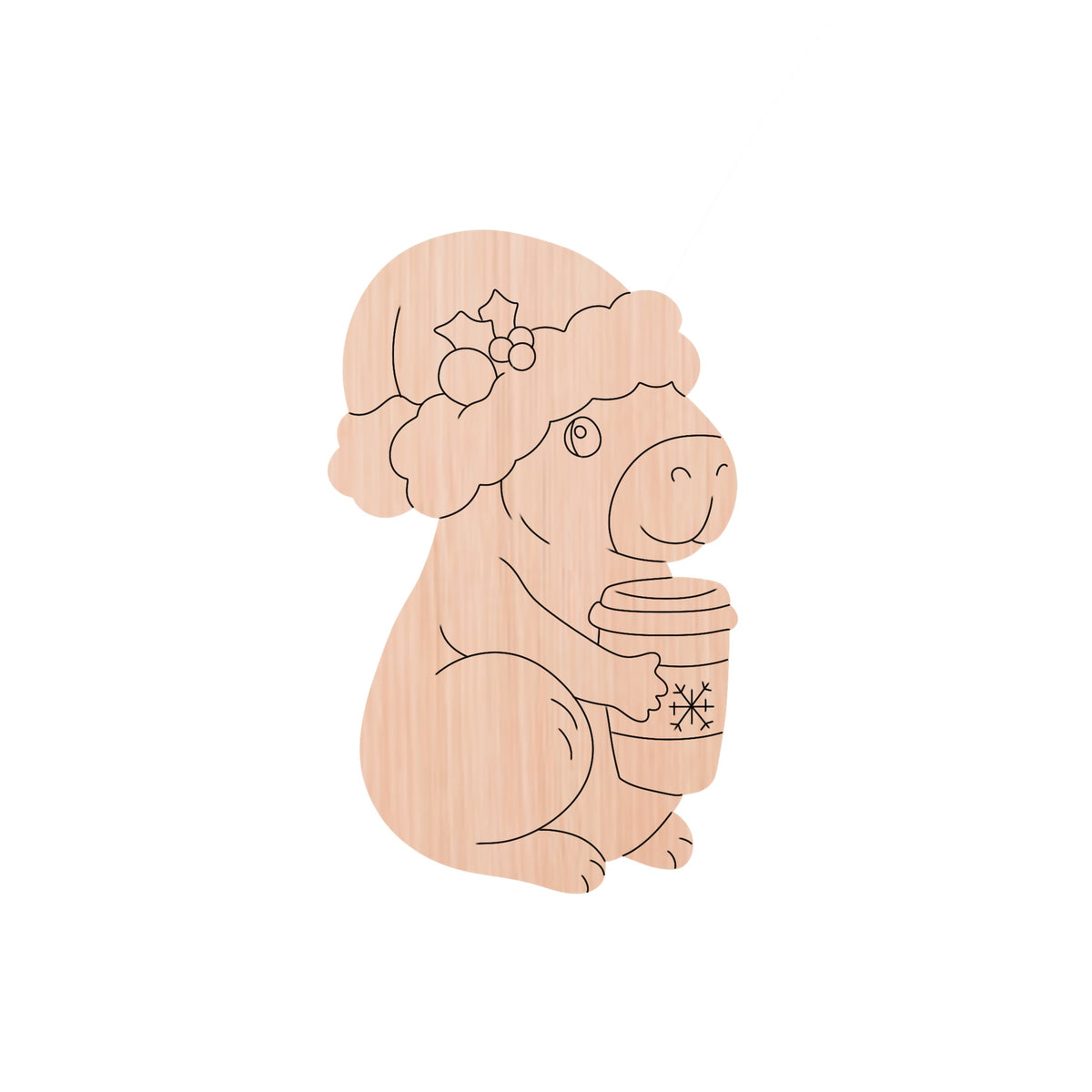 Christmas Capybara Ornament (PC253-O)