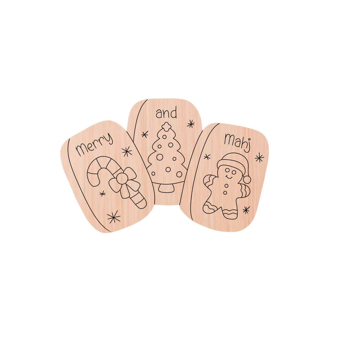 Merry & Mahj Ornament (PC255-O)