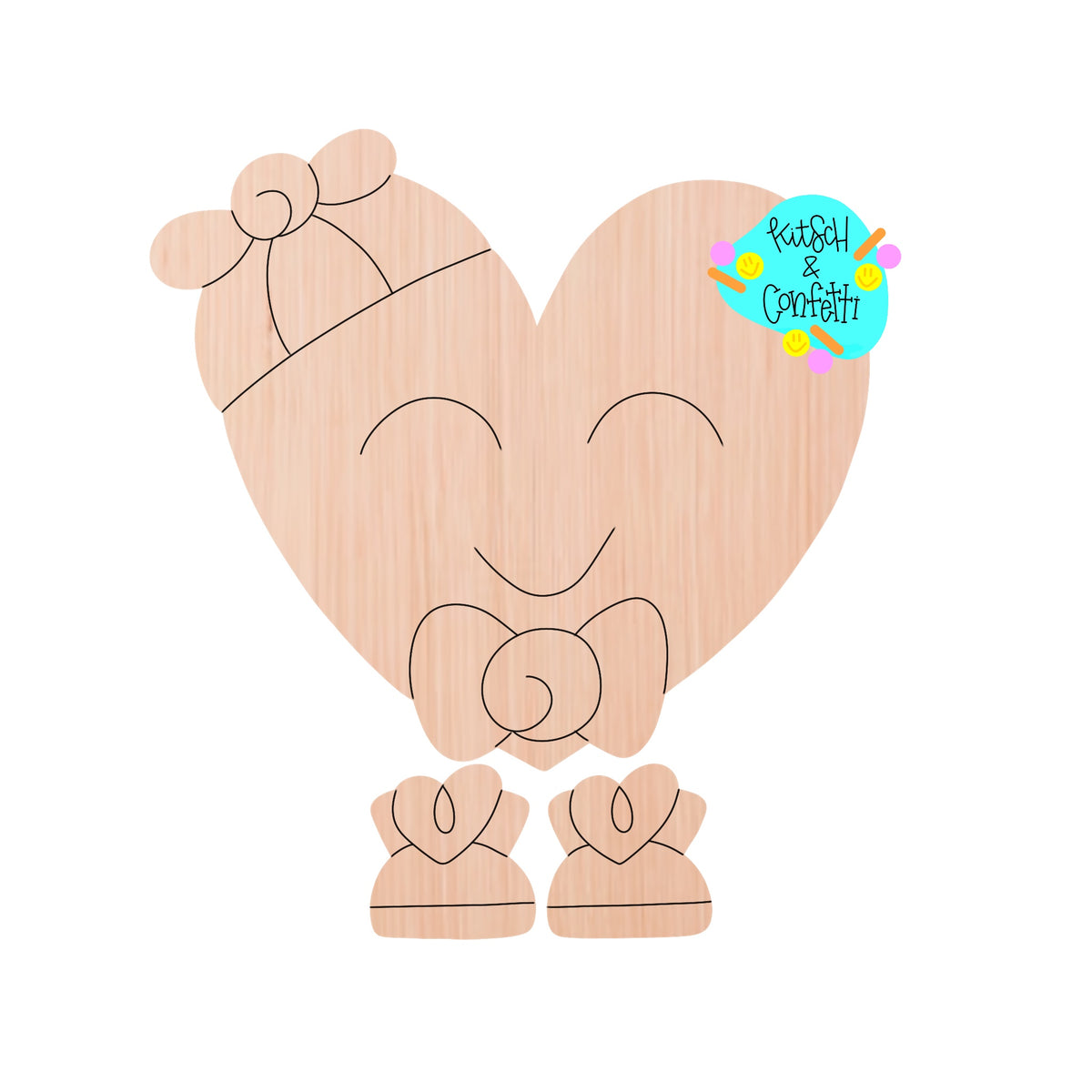 Ribbon Leg Heart Boy (KC336)