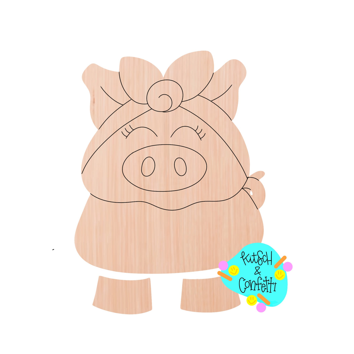 Ribbon Leg Pig (KC347)