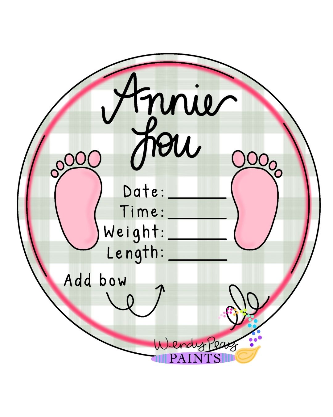 Birth Announcement Round (WP099)