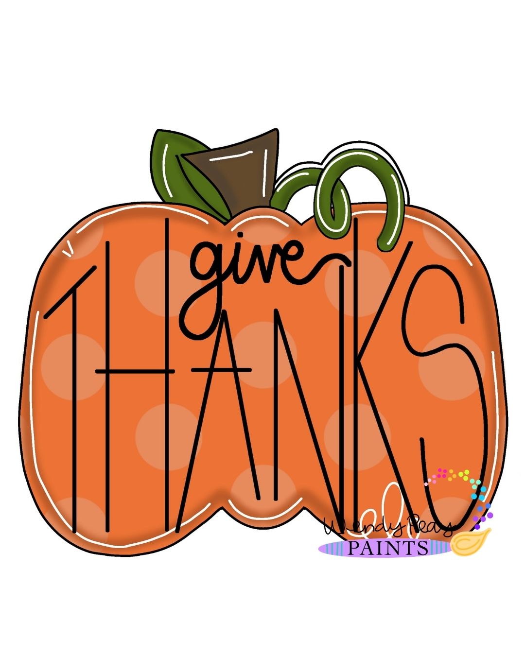 Give Thanks Pumpkin (WP106)