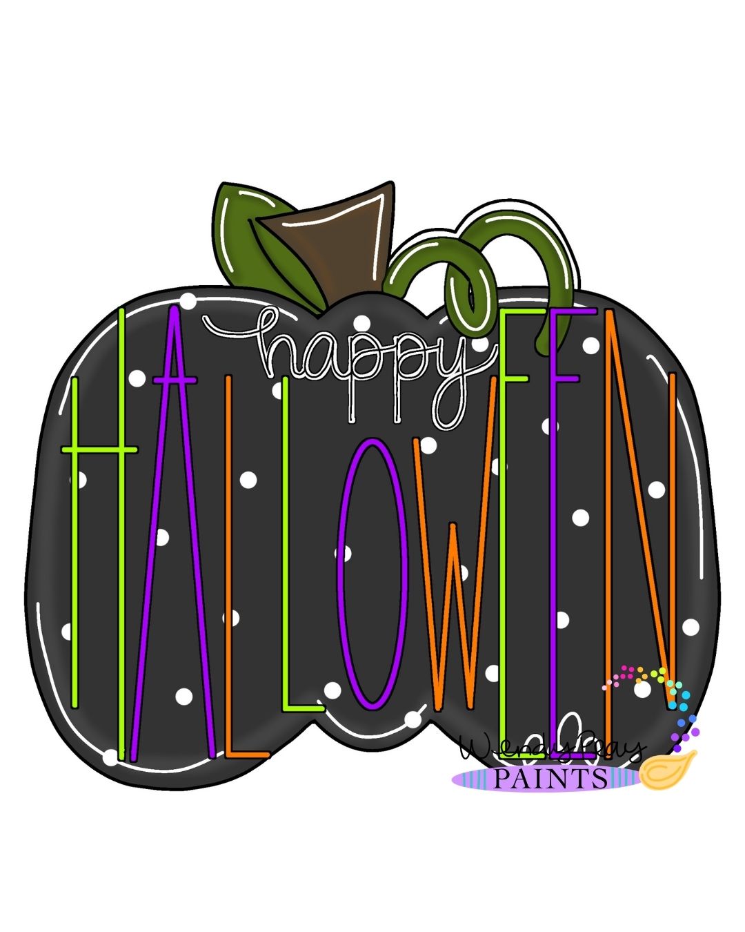 Happy Halloween Pumpkin (WP107)
