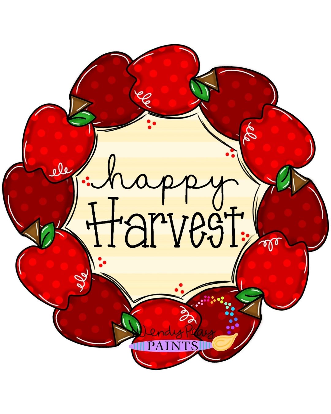Happy Harvest Apple Wreath (WP116)