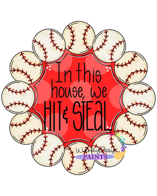 Baseball Wreath (WP117)