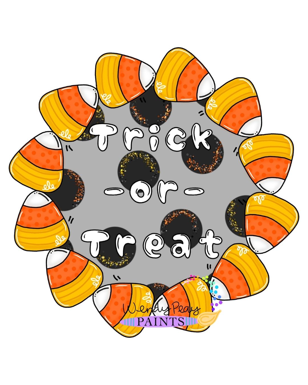 Candy Corn Wreath (WP118)