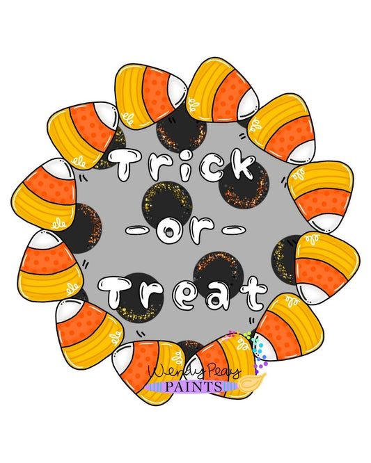 Candy Corn Wreath (WP118)
