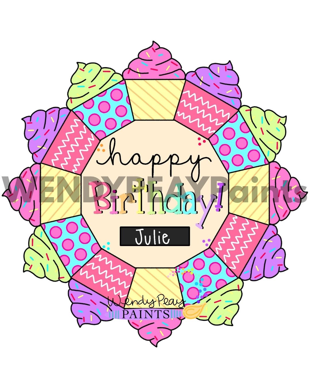 Happy Birthday Wreath (WP119)