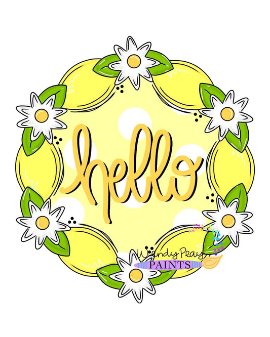 Hello Lemon Wreath (WP124)