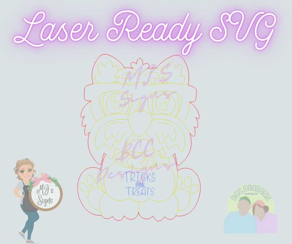 Tricks For Treats Yorkie - Laser Ready SVG