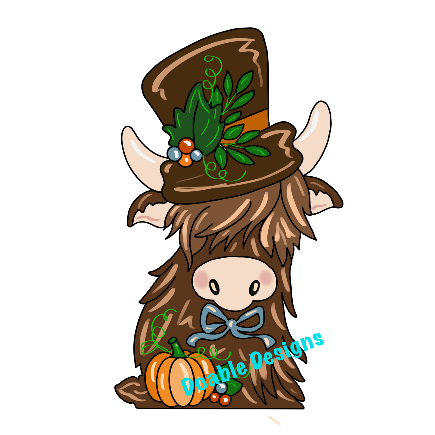 Fall Highland Cow (DD090)