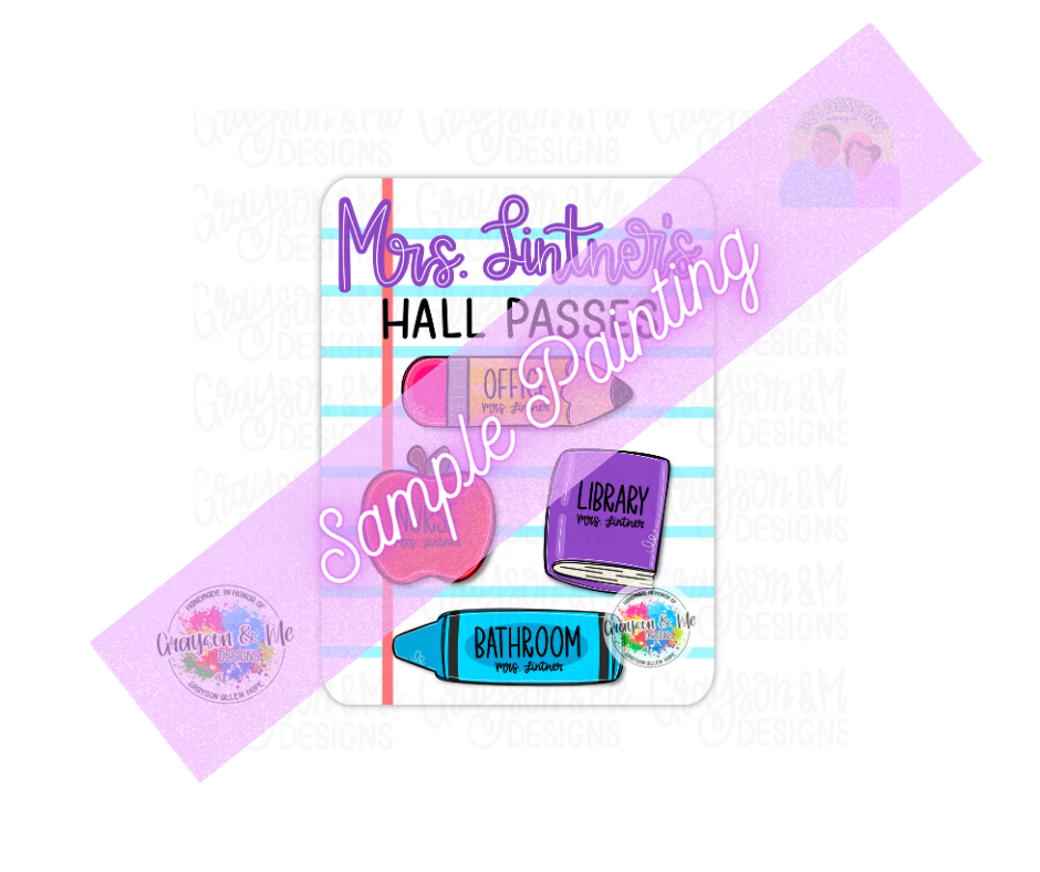 Hall Pass - Laser Ready SVG