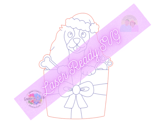 Cavalier Spaniel Christmas Gift - Laser Ready SVG