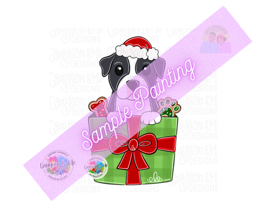 Pitbull Christmas Gift - Laser Ready SVG