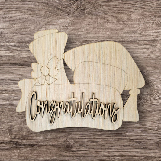 3D Congrats Grad (PAP008-3D)