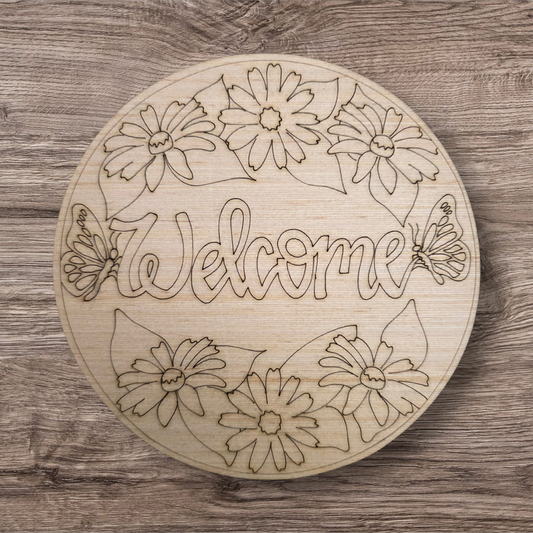 Butterfly Welcome Round (RA163)