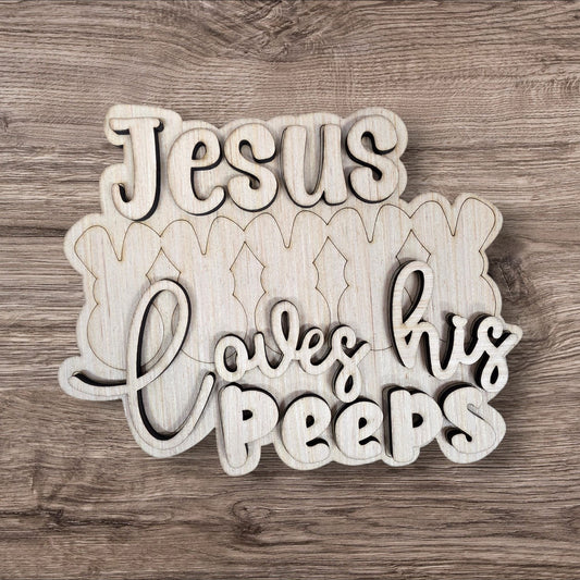 3D Jesus Loves His Peeps (PAP015-3D)